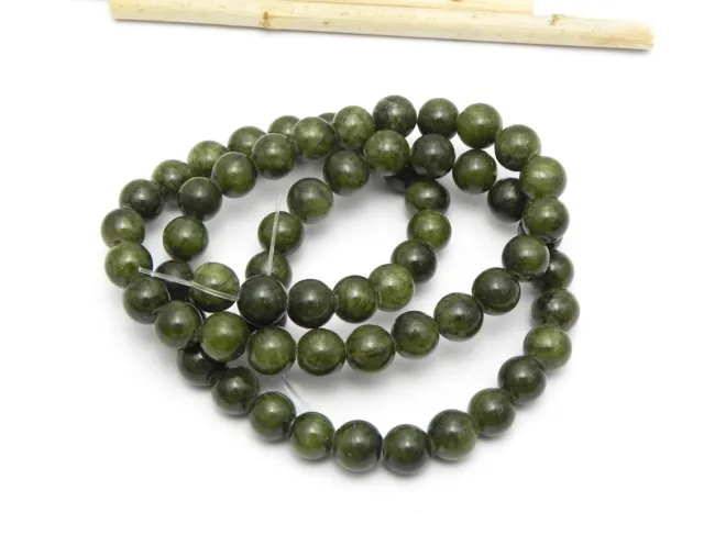 Sirag jad sfere 6mm verde kaki