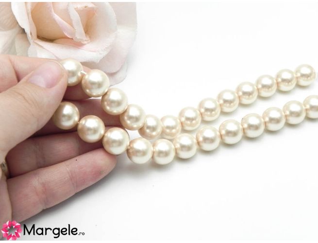 Perle preciosa maxima 12mm creamrose (1buc)