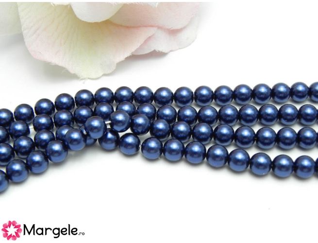 Perle preciosa maxima 6mm blue (1buc)