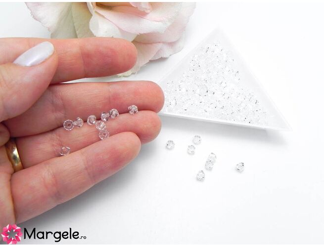 Margele preciosa biconic 4mm crystal (10buc)