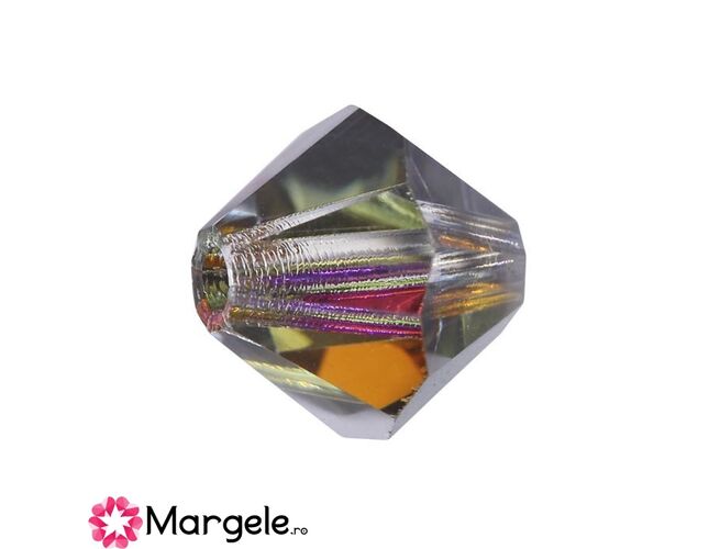 Margele preciosa biconic 4mm crystal volcano (10buc)