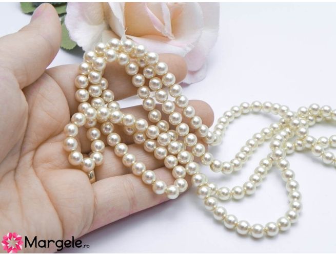 Perle preciosa maxima 6mm creamrose (1buc)