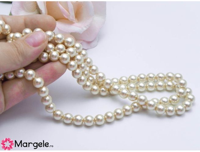 Perle preciosa maxima 8mm creamrose (1buc)