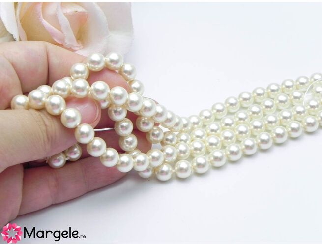 Perle preciosa maxima 8mm light creamrose (1buc)