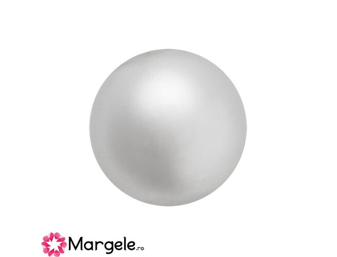 Perle preciosa maxima 8mm light grey (1buc)