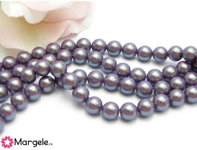 Perle preciosa maxima 8mm pearlescent violet (1buc)
