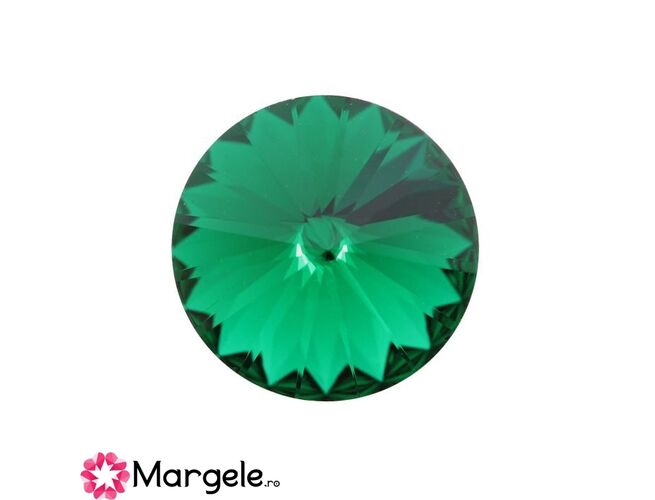 Cristal preciosa rivoli maxima ss47 - 10mm emerald (1buc)