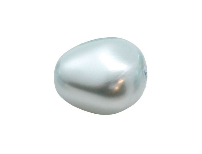 Perle preciosa elliptic 11x9.5mm light blue (1buc)