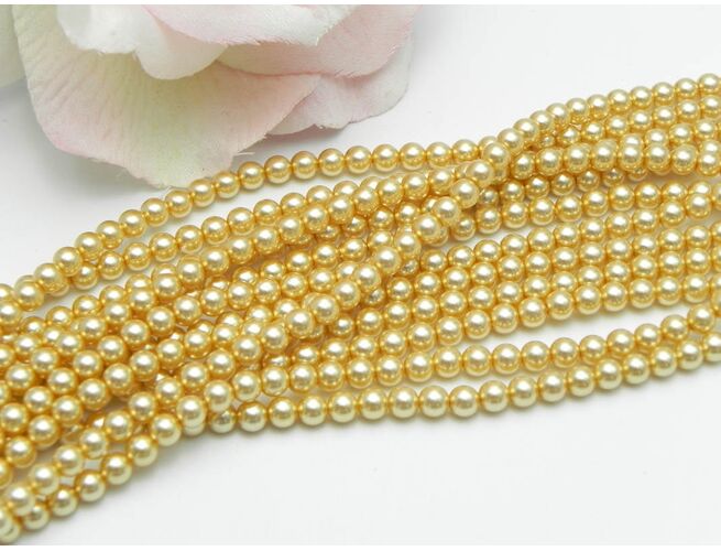 Perle preciosa maxima 4mm gold (1buc)