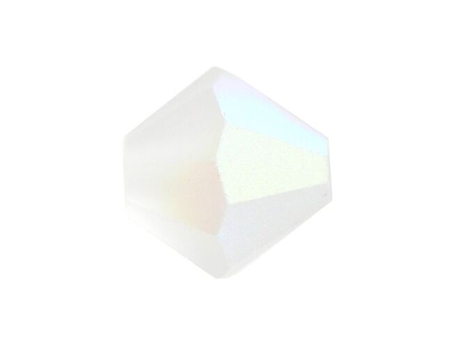 Margele preciosa biconic 4mm crystal AB matt (10buc)