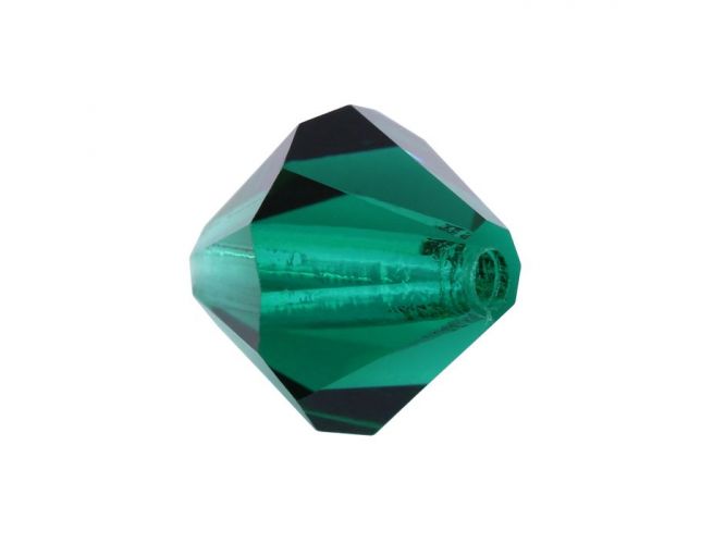 Margele preciosa biconic 4mm emerald (10buc)