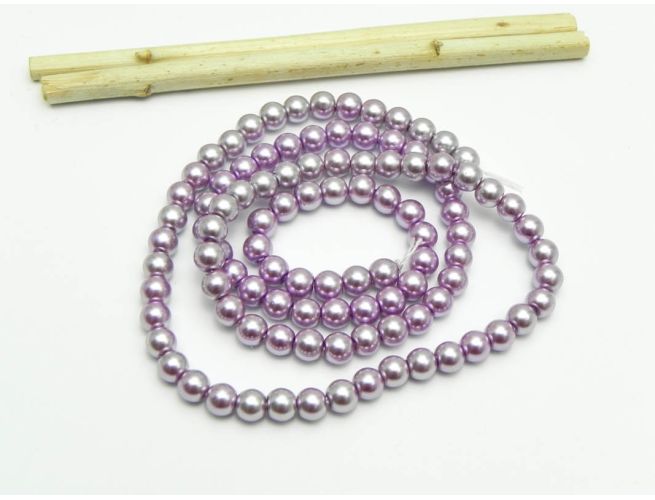 Sirag perle de sticla calitate a 4mm mov degrade