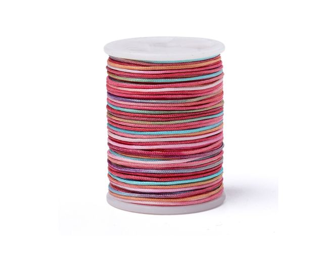 Rola snur cu nylon pentru bratari 0.8mm multicolor (10m)