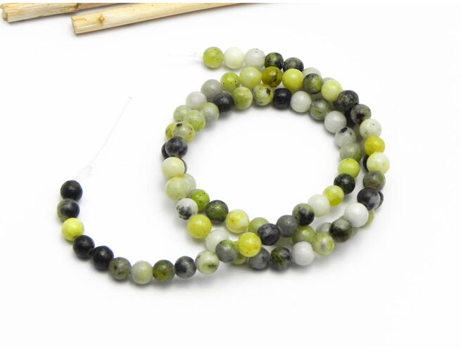 Sirag yellow turquoise jasp 4mm