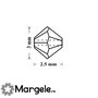 Margele preciosa biconic 3mm crystal ab (10buc)
