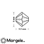 Margele preciosa biconic 6mm crystal aurum full (1buc)