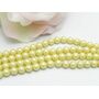Perle preciosa maxima 6mm pearlescent yellow (1buc)