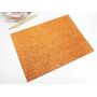 Material textil adeziv cu sclipici 20x15cm smoked orange